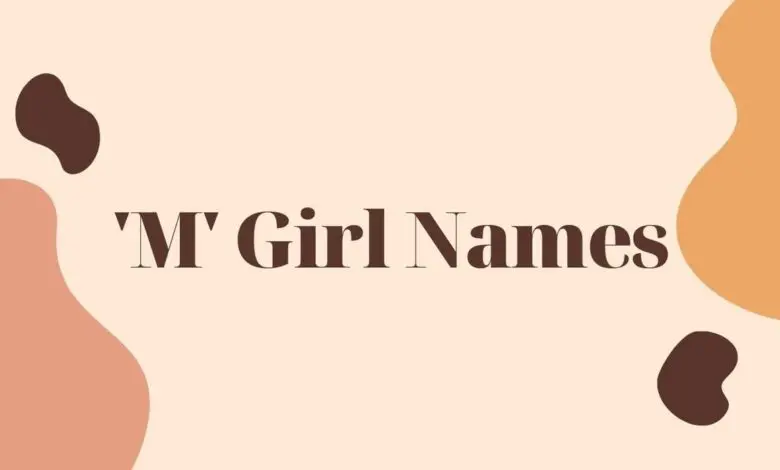girl middle names that start with m