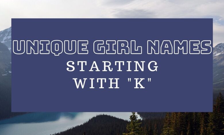 unique girl names starting with k