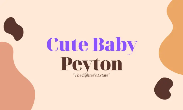 middle names for peyton