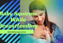 Photo of Baby Squirms While Breastfeeding