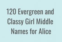 Photo of Middle Names for Alice